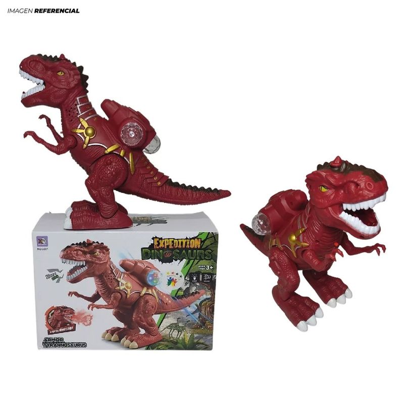 GENERICO - Juguete Divertido Tiranosaurio Rex Musical Tira Humo