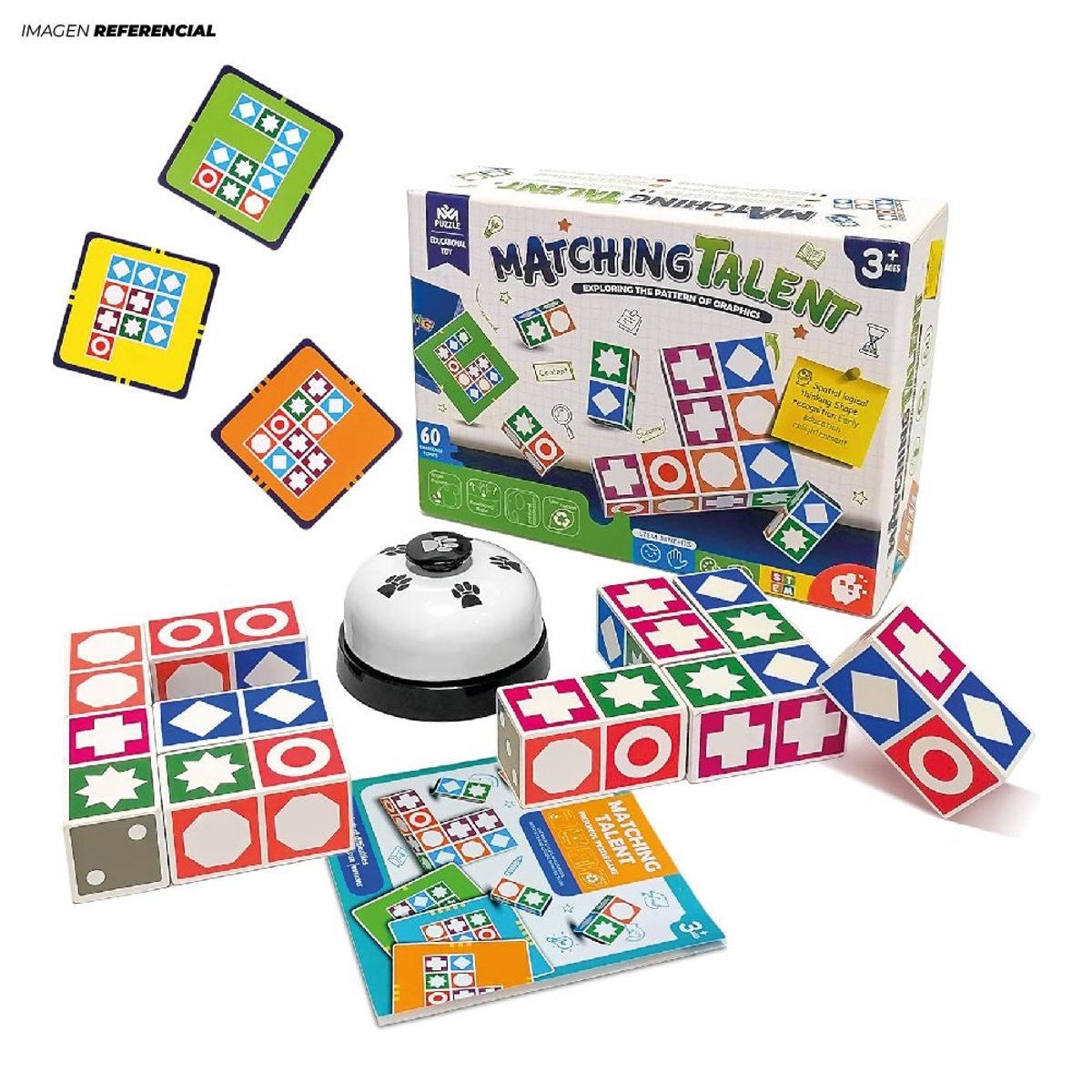 GENERICO - Juego de Mesa Rompecabezas de Madera Didáctico