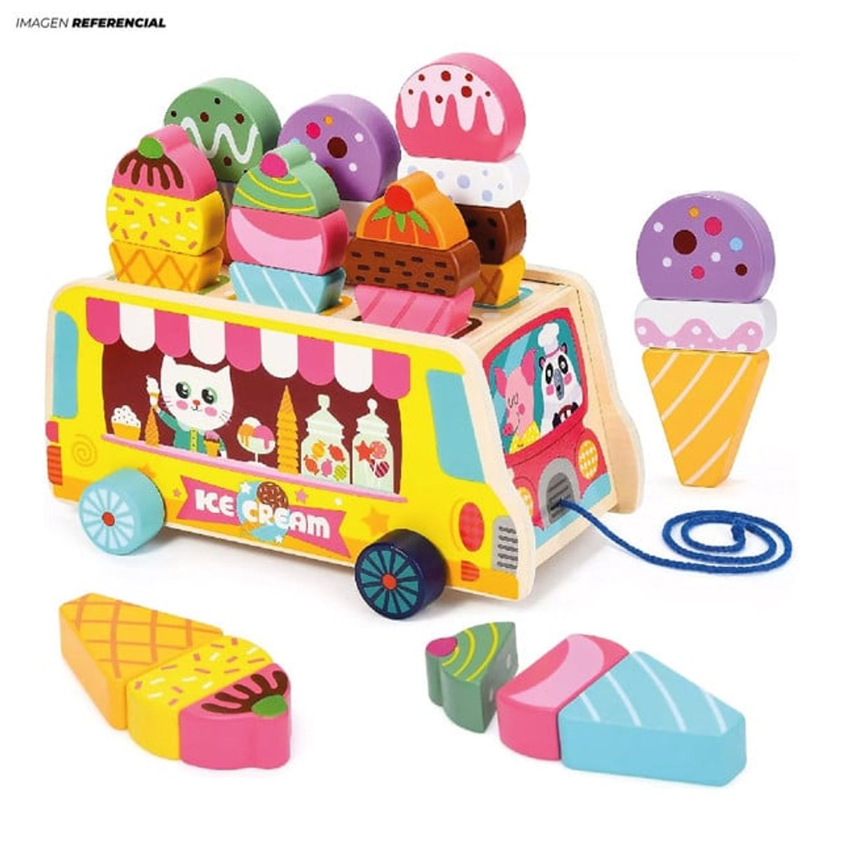 GENERICO - Juguete Didáctico Carrito de Helado Divertido