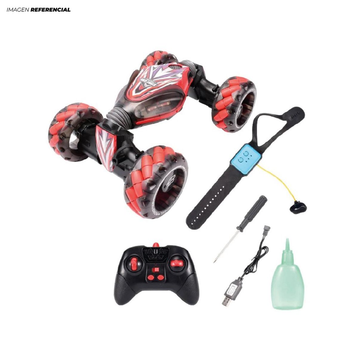 GENERICO - Carro Acrobático Extremo con Control Remoto Vota Humo