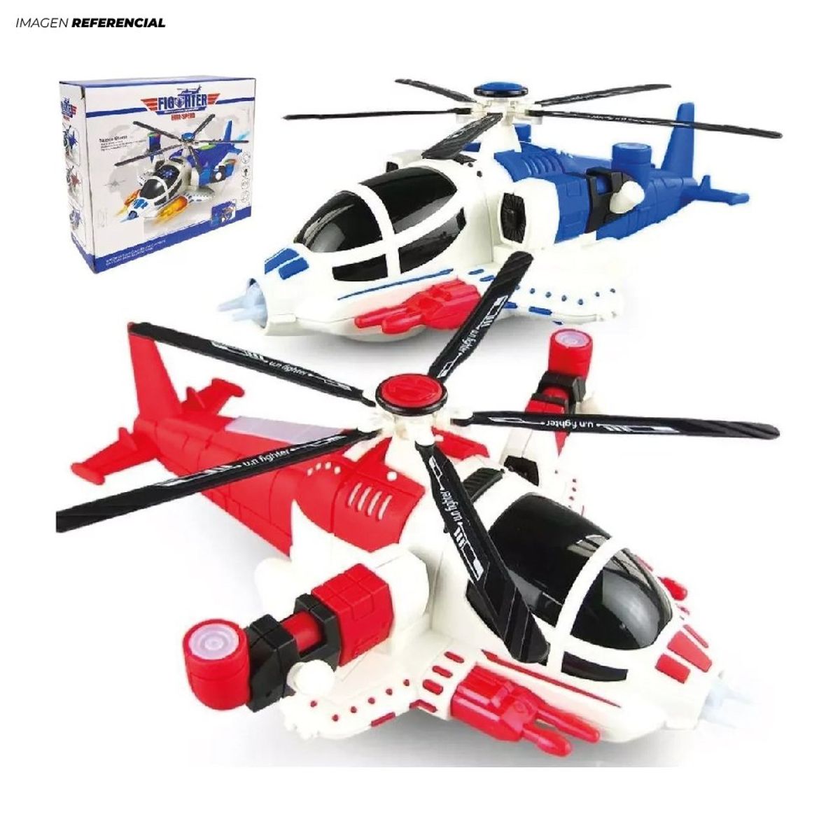 GENERICO - Helicóptero de Juguete Divertido con Lunes y Sonido