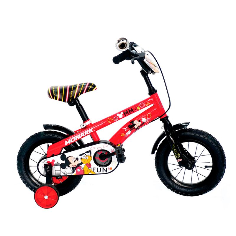 MONARK - BICICLETA MONARK MICKEY FUN ARO 12 ROJO