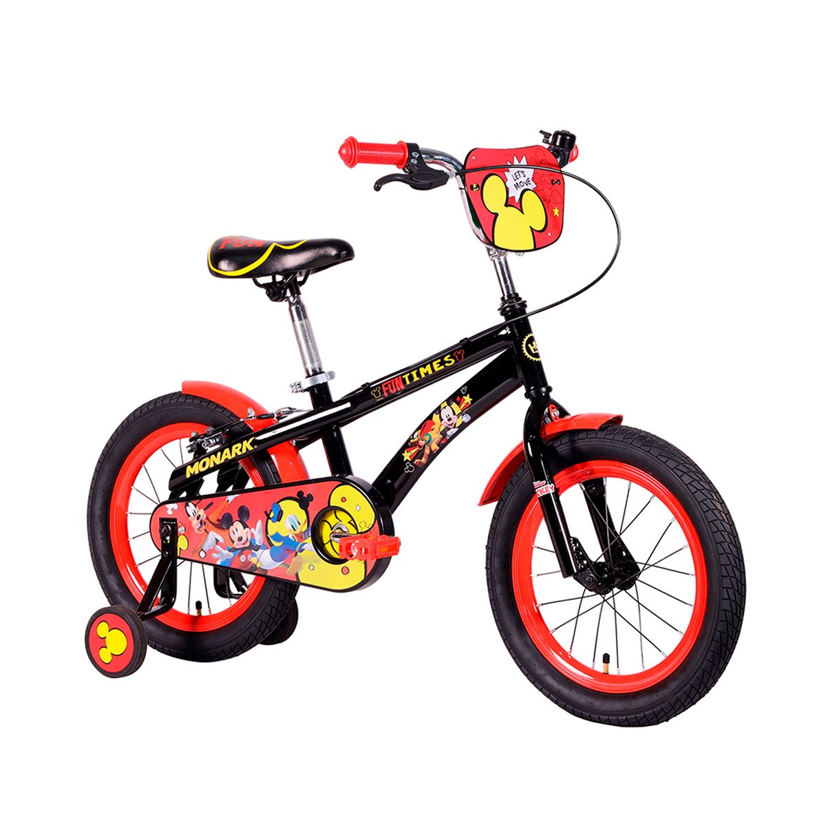 MONARK - BICICLETA MONARK MICKEY & FRIENDS ARO 16 NEGRO