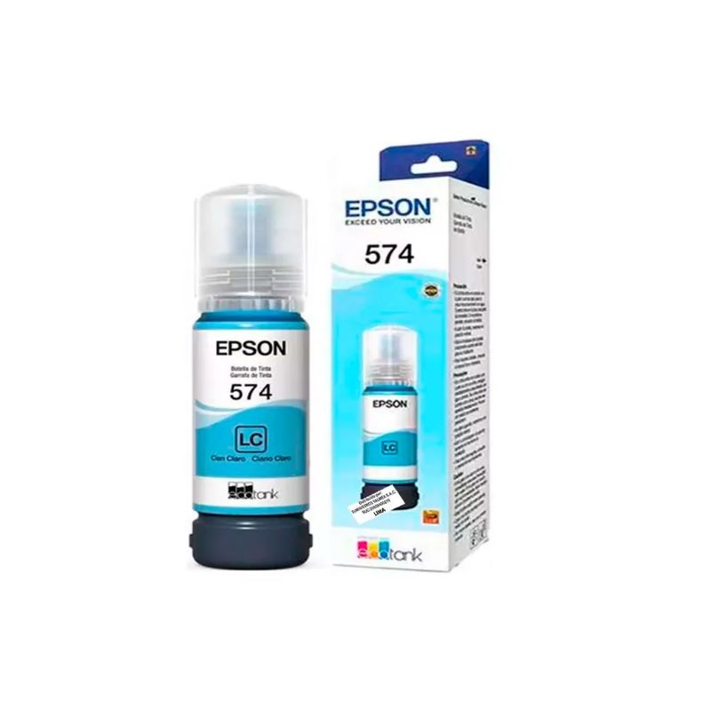 EPSON - Botella de Tinta Epson T574 Light Cian