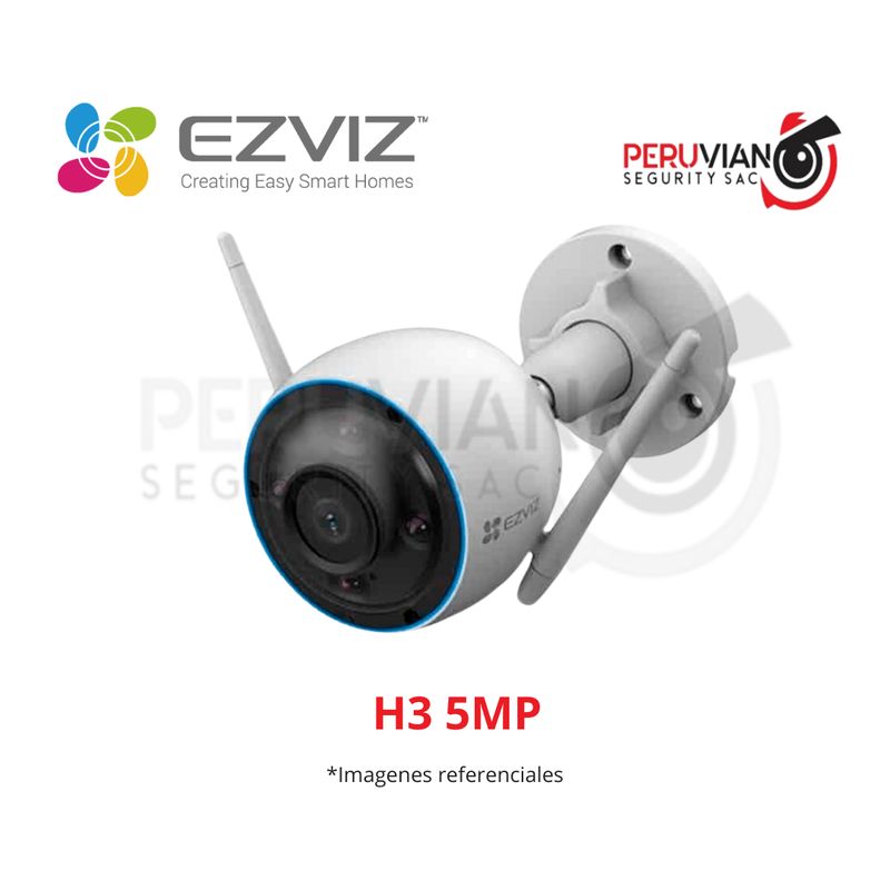 EZVIZ - CAM IP EXT H3 5MP WIFI 24GHZ LENTE 28MM - AUDIO DOBLE VÍA