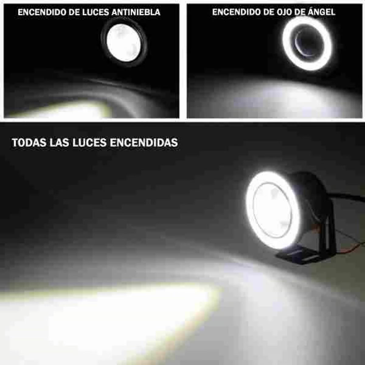 GENERICO - par Neblinero Ojo de Ángel Blanco 3000LM