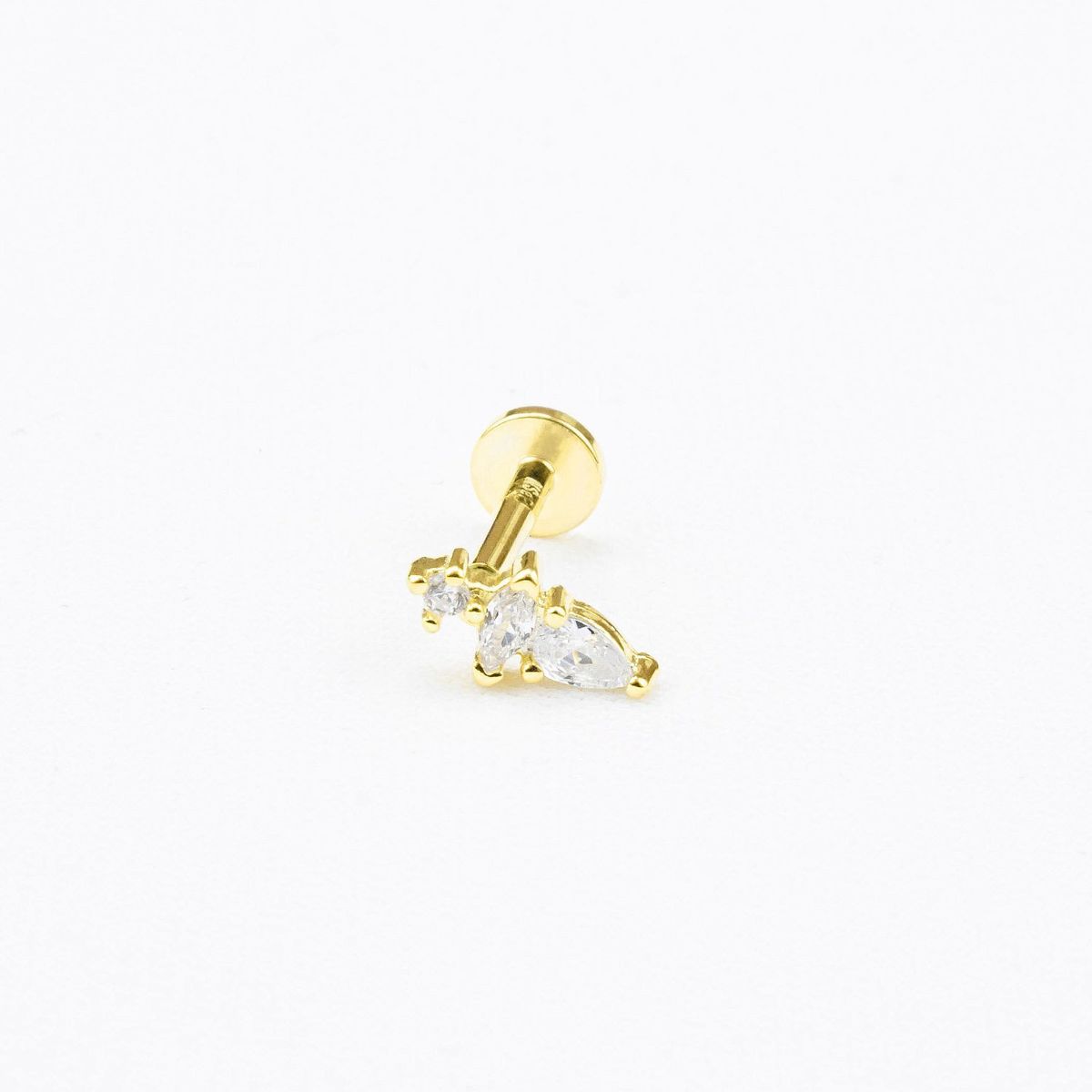 NATHALIE BIRD - PIERCING LANZA 3MM GOLD
