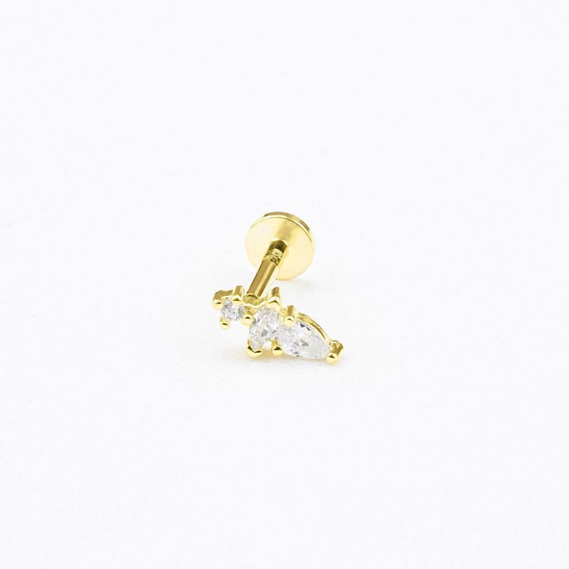 NATHALIE BIRD - PIERCING LANZA 3MM GOLD