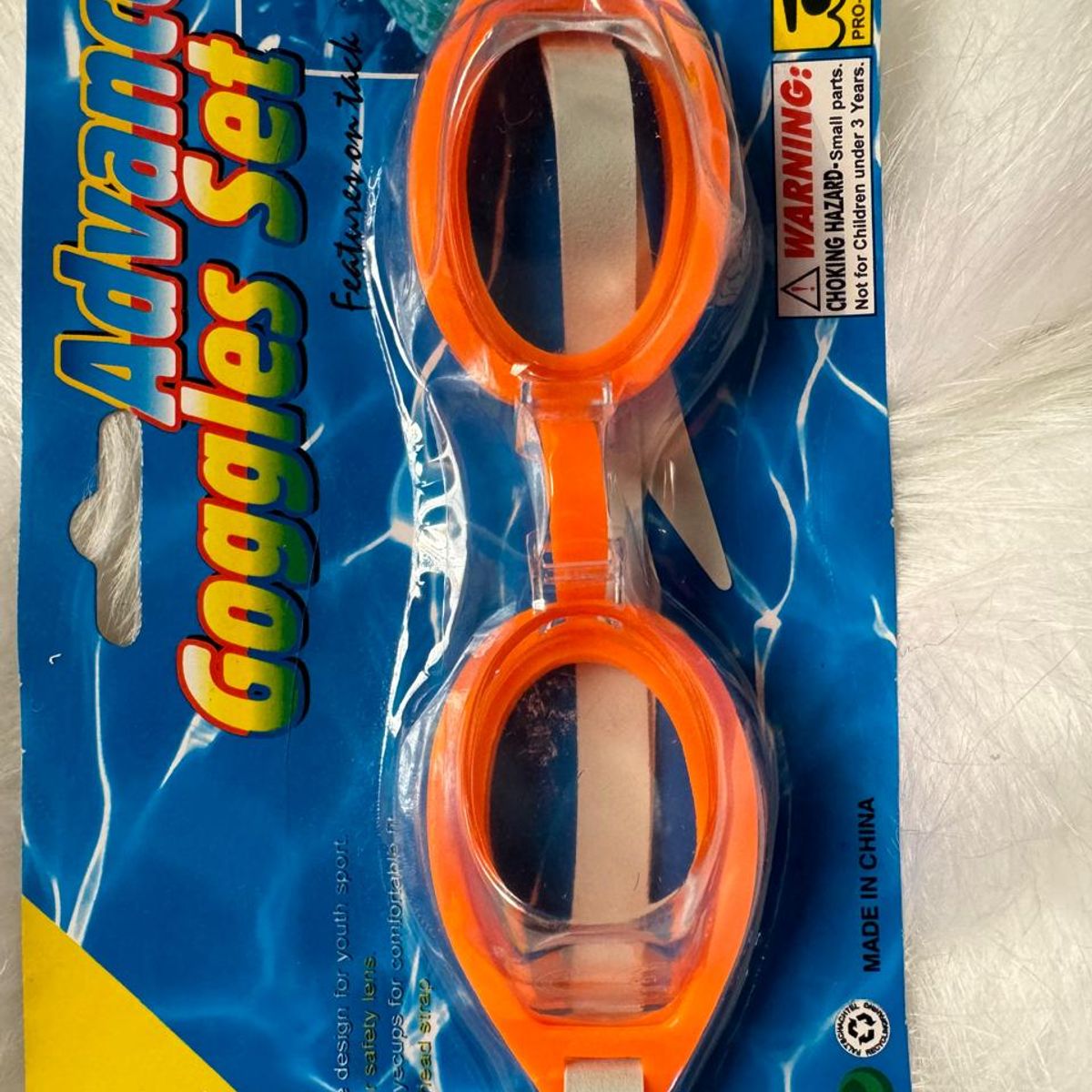 GENERICO - Gafas de natación ajustables para niños naranja