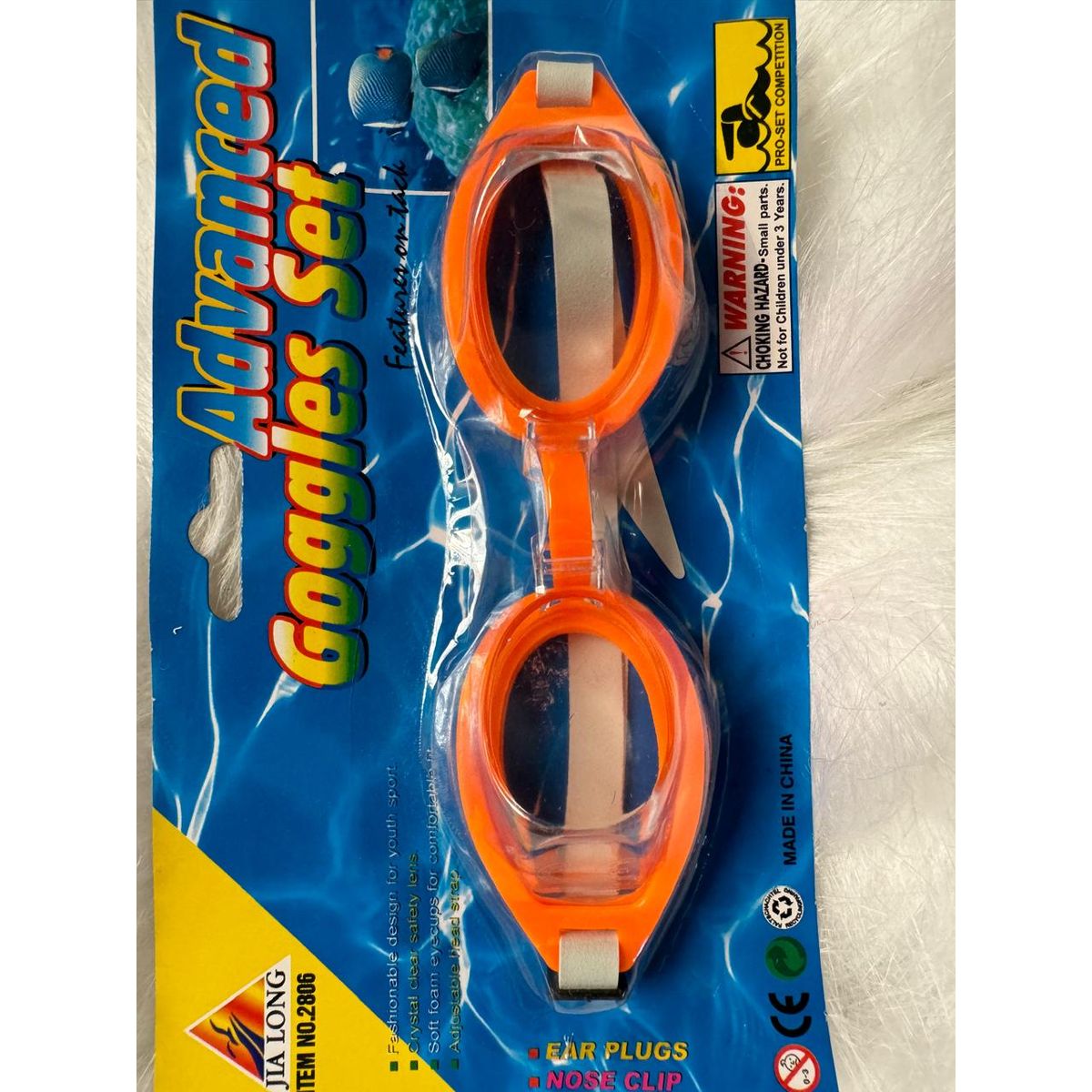GENERICO - Gafas de natación ajustables para niños naranja