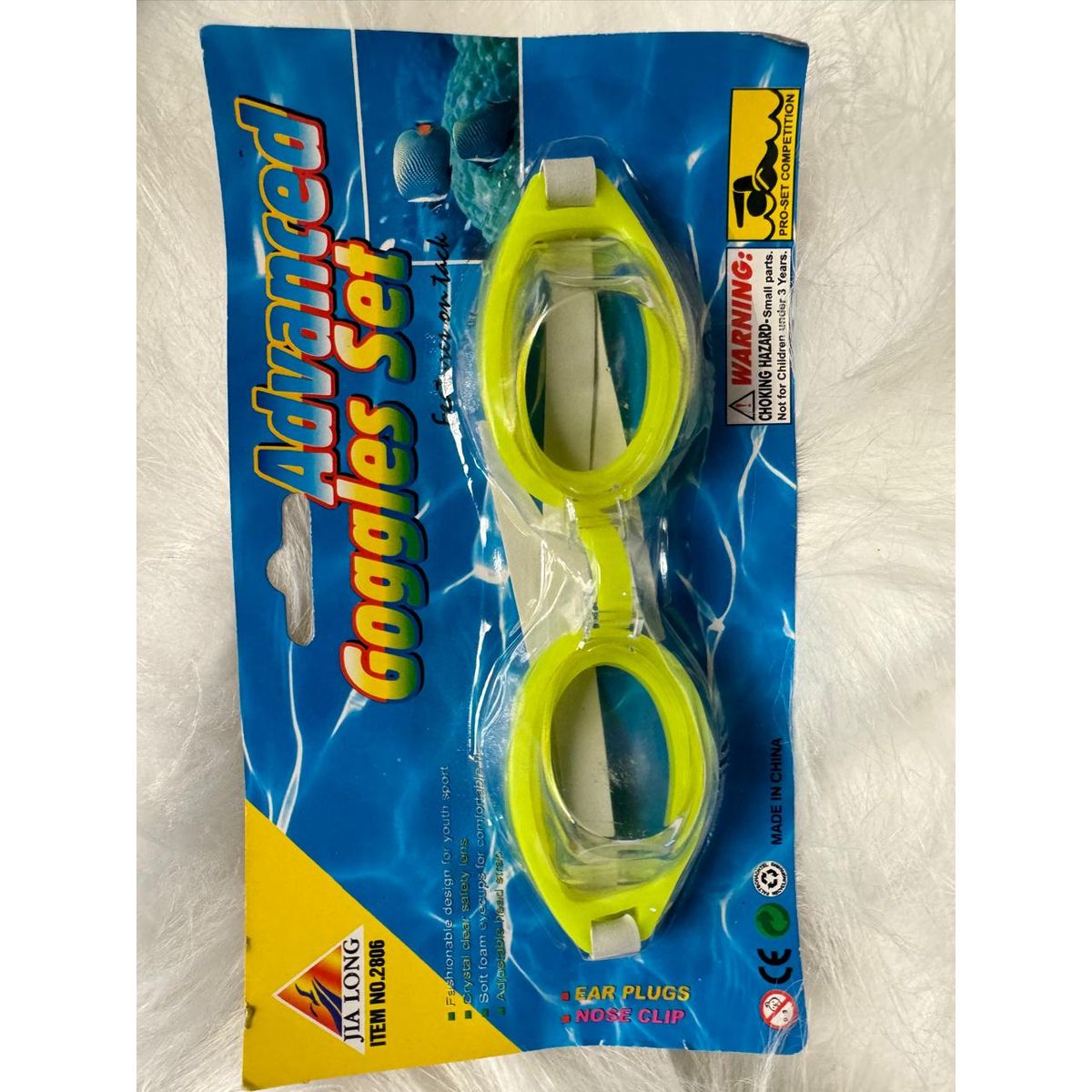 GENERICO - Gafas de natación ajustables para niños amarillo
