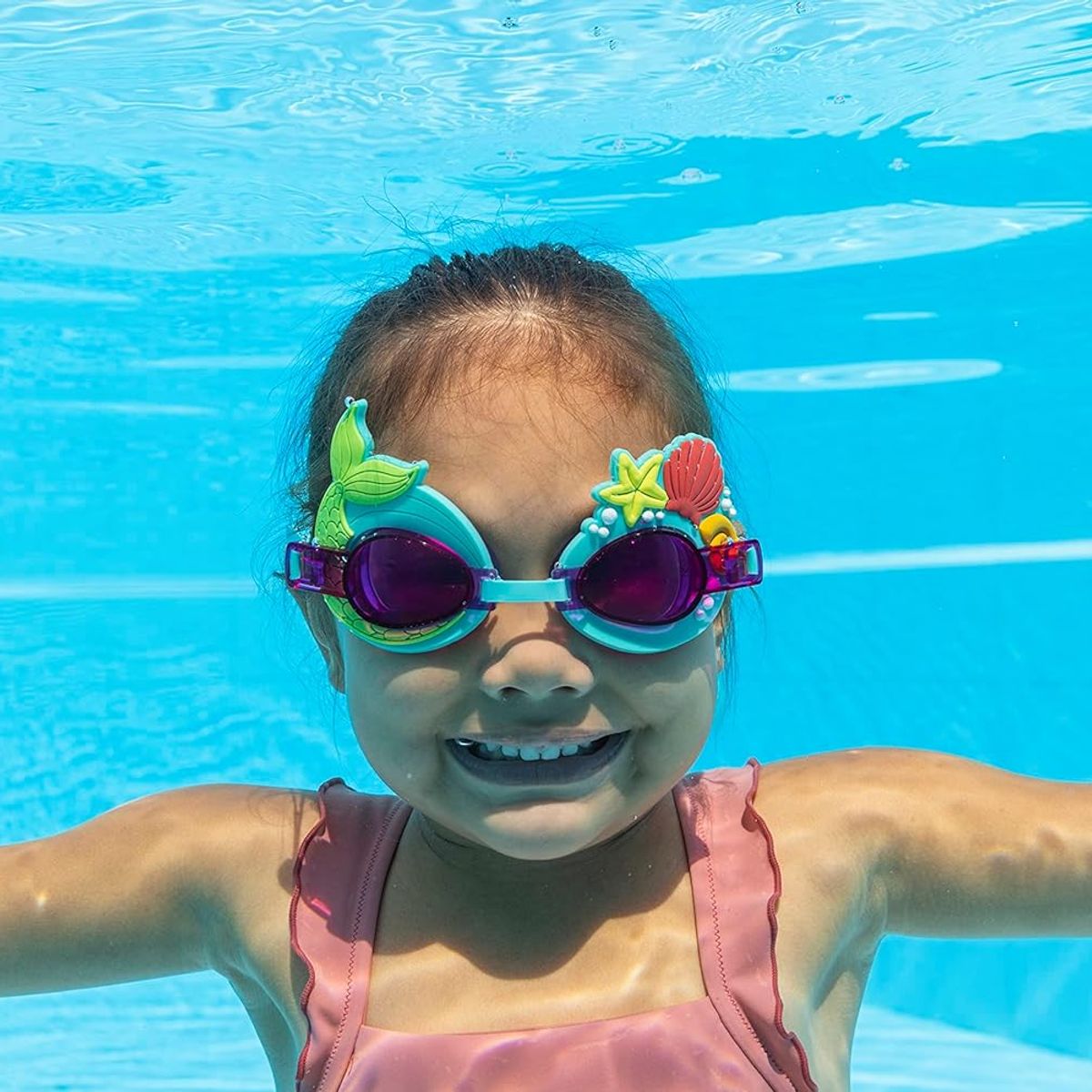 GENERICO - Gafas de natación para niños con protección uv sirena