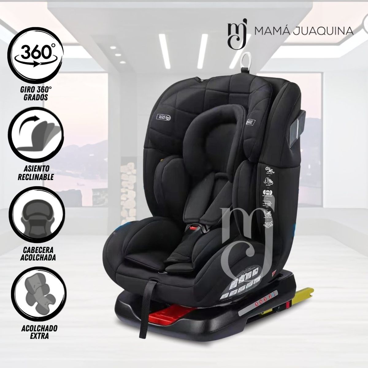 BABY - Silla De Auto «SEVERIA» Black