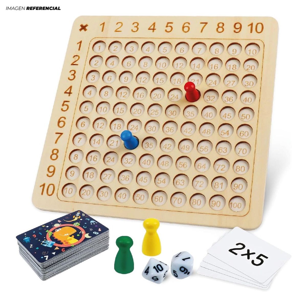 GENERICO - Juego de Mesa de Multiplicación Montessori Didáctico