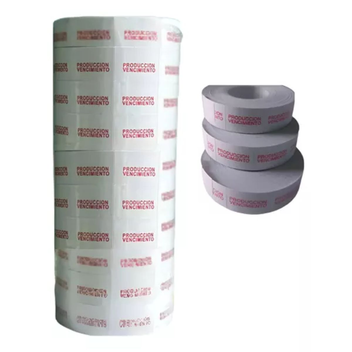 GENERICO - Etiquetas Sticker de Producción y Vencimiento Etiquetadora