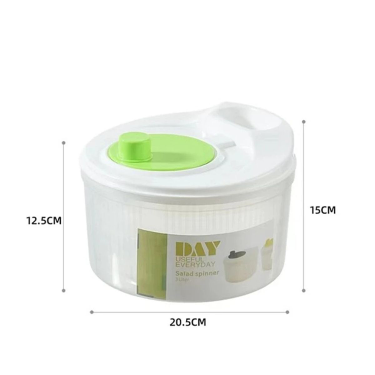 GENERICO - Escurridor giratorio para verduras y frutas