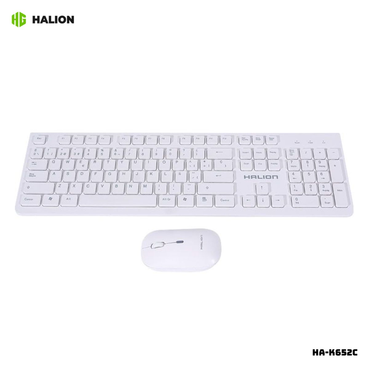 HALION - KIT HALION TECLADO Y MOUSE INALAMBRICO - HA-K652C