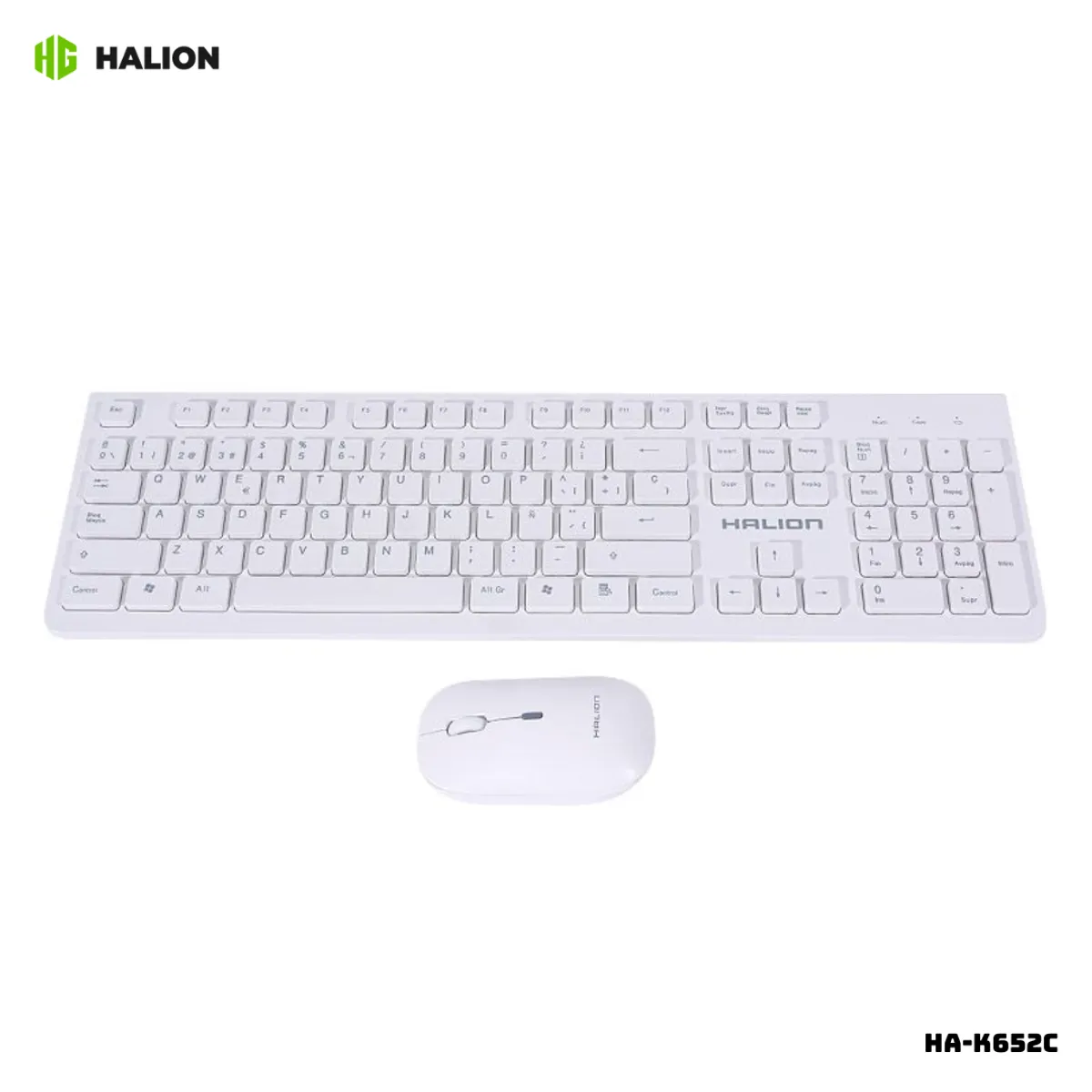 HALION - KIT HALION TECLADO Y MOUSE INALAMBRICO - HA-K652C