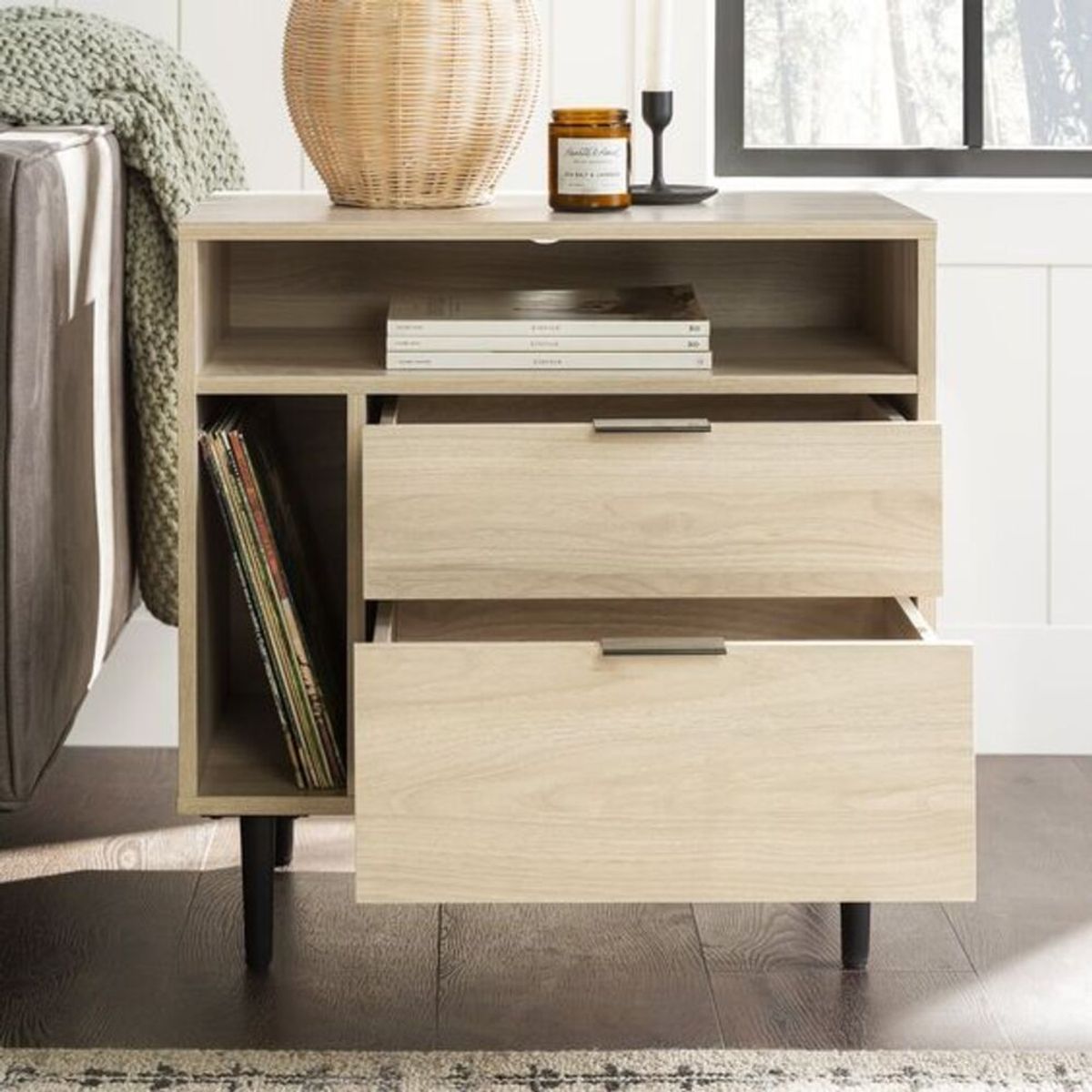 GENERICO - Velador Moderno Mario color Rovera R&R Muebles