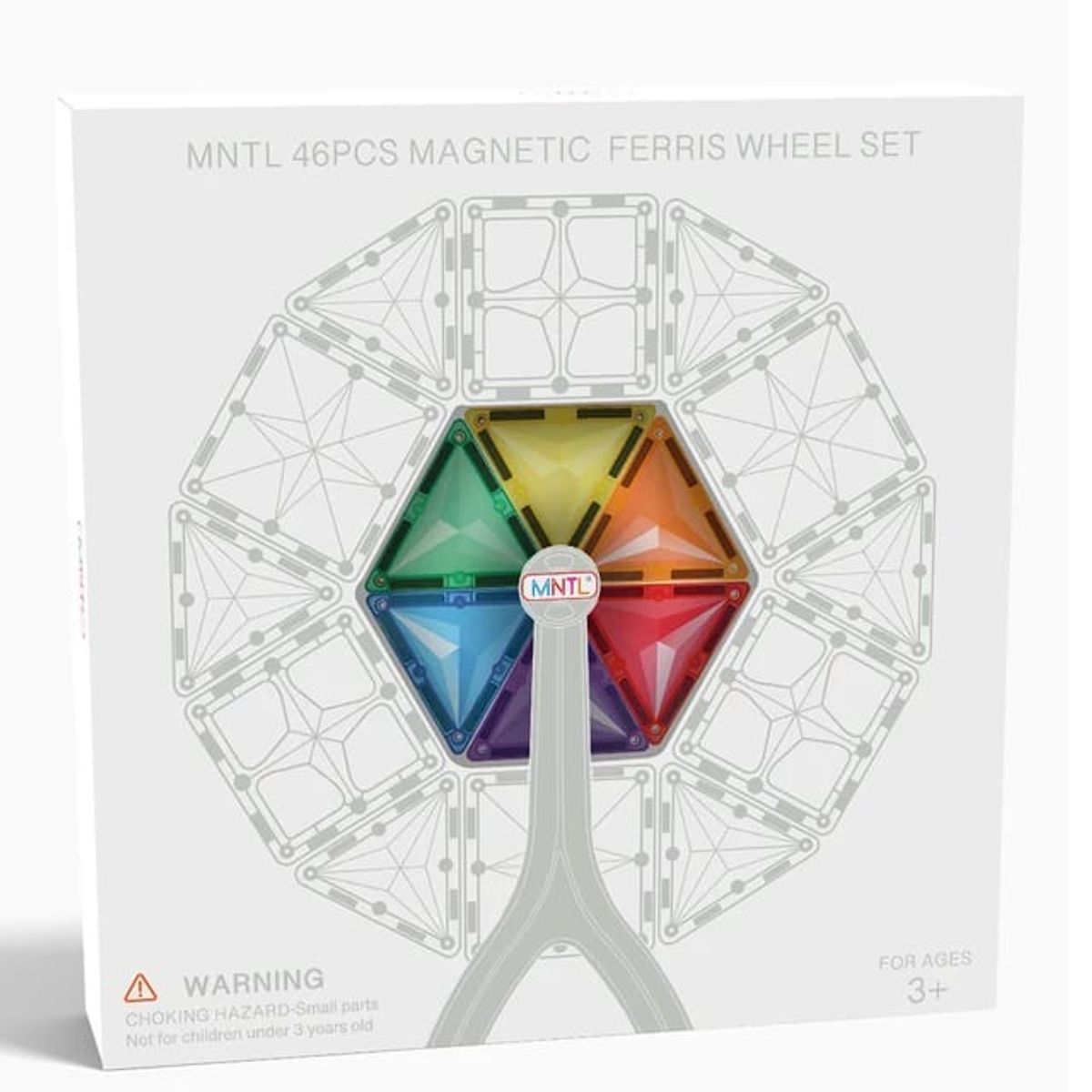 GENERICO - BLOQUES MAGNÉTICOS MNTL 46 PIEZAS SERIE RUEDA DE LA FORTUNA