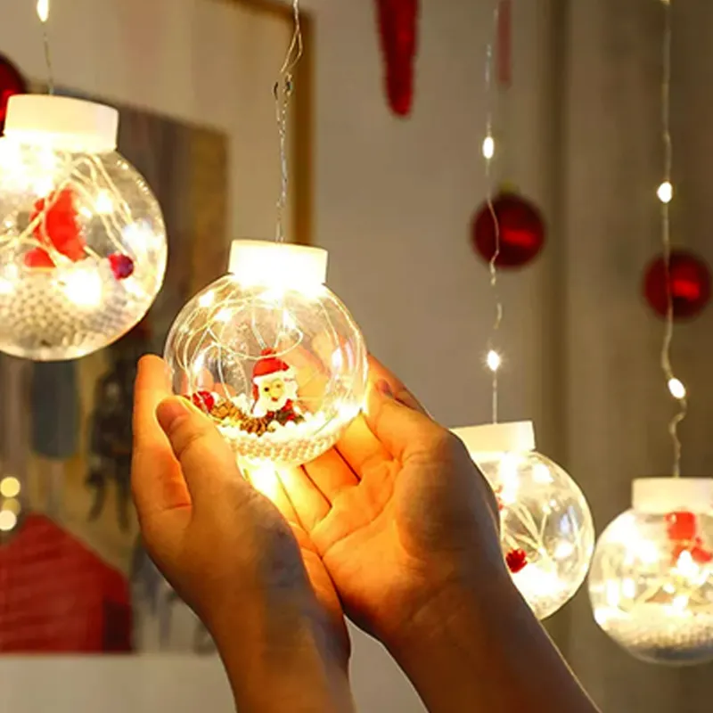 LUCES CASCADA NAVIDEÑAS GUIRNALDA TIPO ESFERA GENERICO | falabella.com