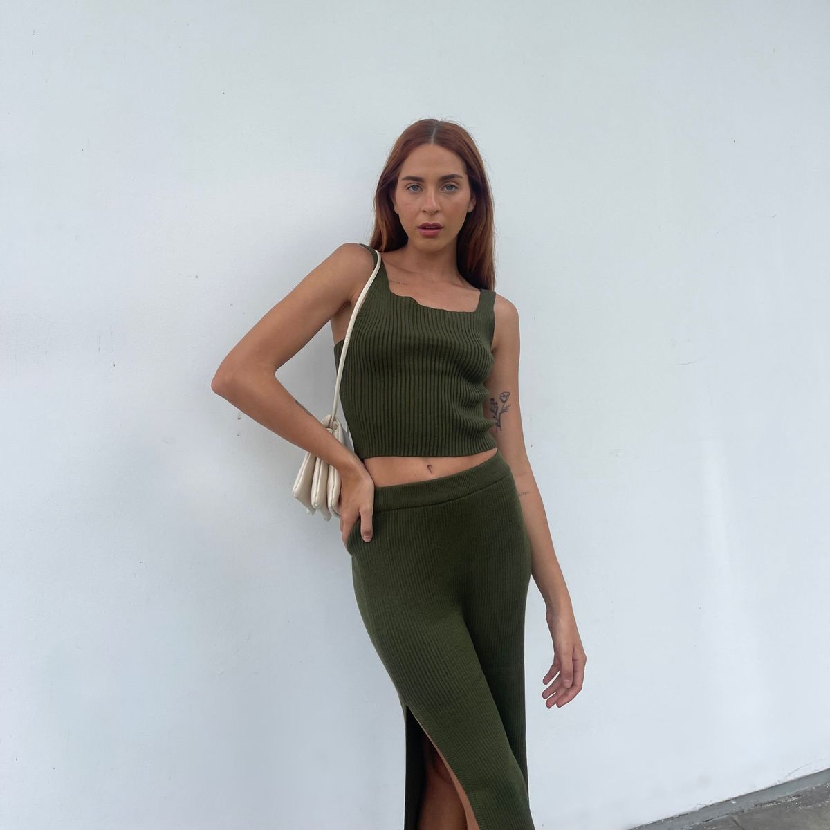 MAJA - Conjunto 2 piezas Falda y Top Tejido