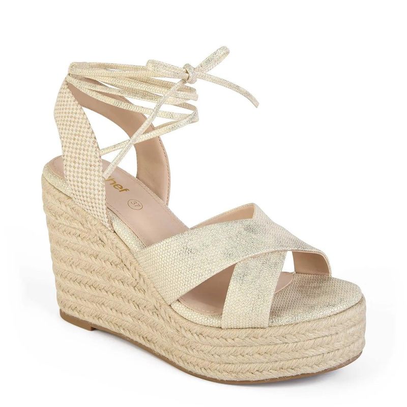 STHEF - SANDALIA MUJER STHEF CASUAL DORADO 8049