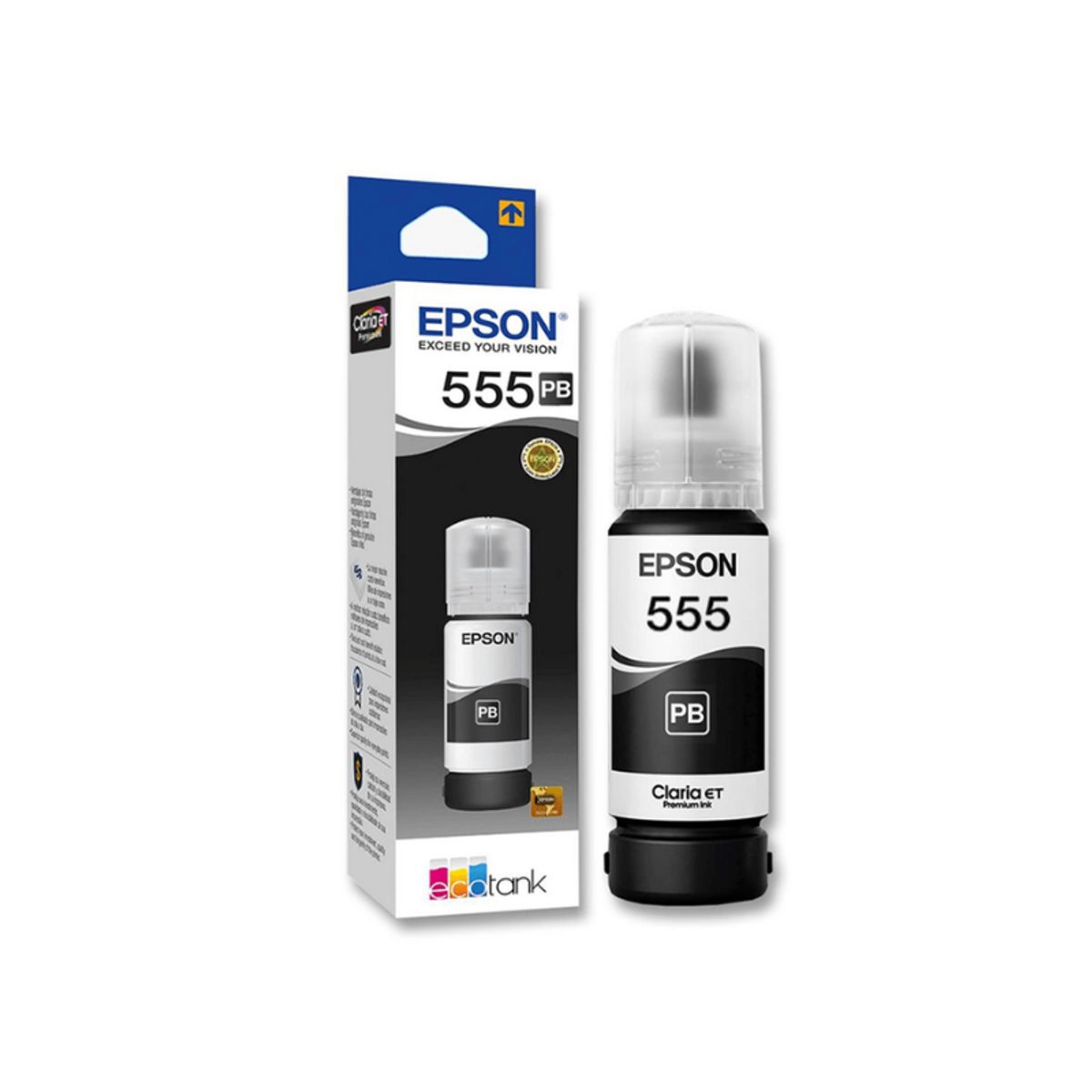 EPSON - Botella de Tinta Epson T555 Negro
