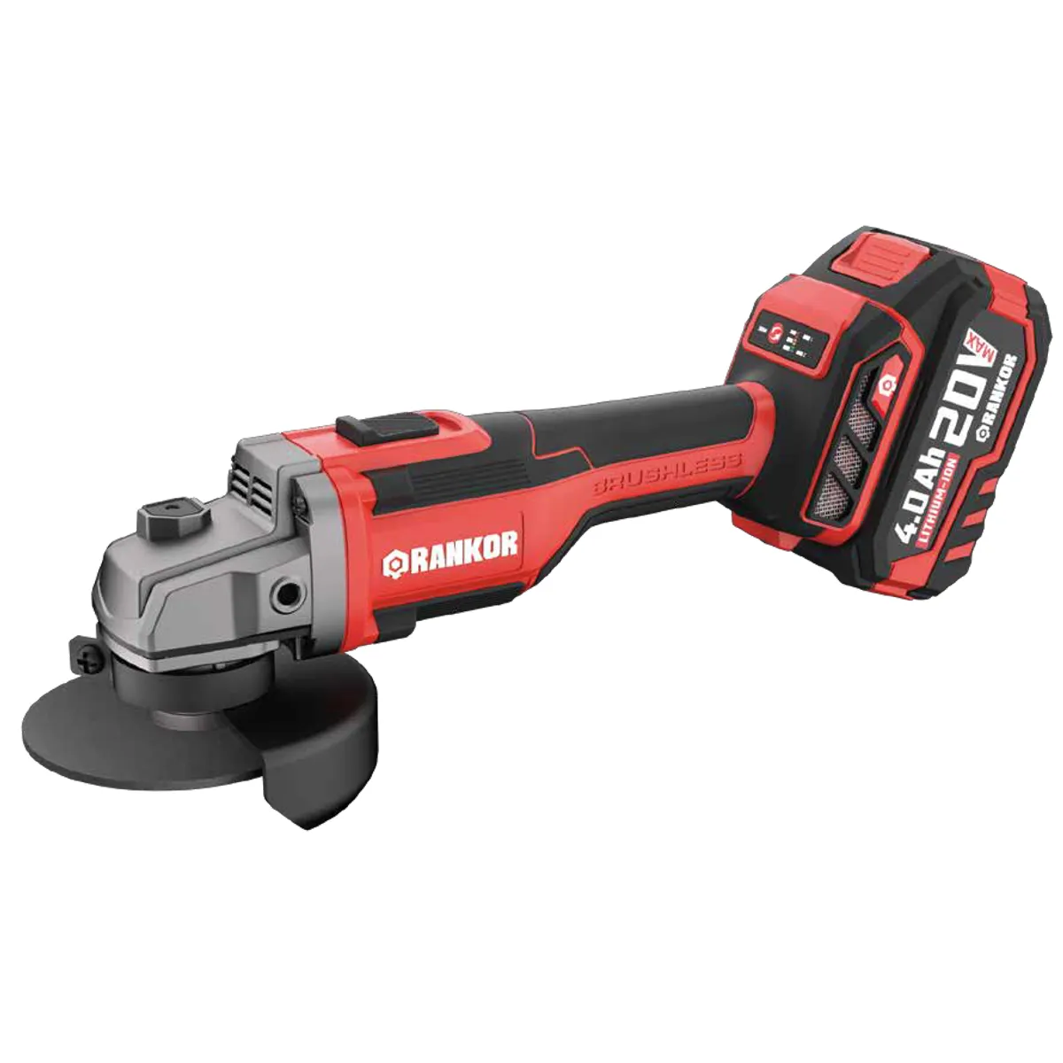 RANKOR - Amoladora Inalambrica Angular de Ion de Litio 20V 4000-9600RPM RANKOR