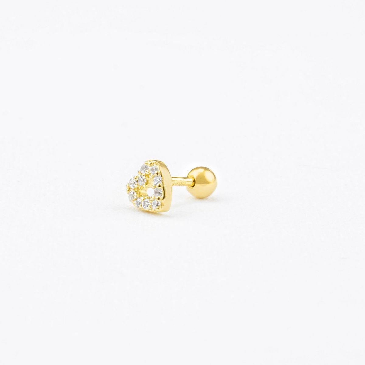 NATHALIE BIRD - PIERCING CORAZON CALADO 5MM GOLD