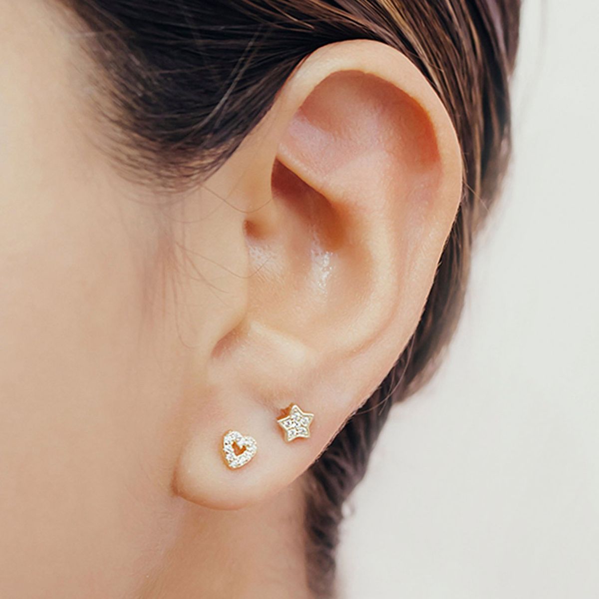 NATHALIE BIRD - PIERCING CORAZON CALADO 5MM GOLD