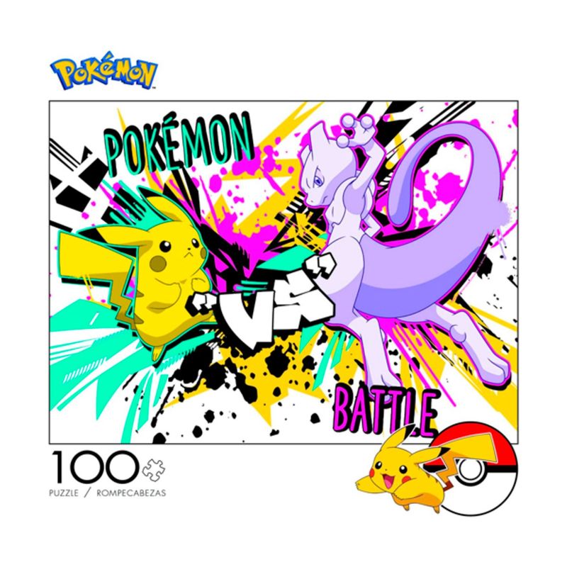 POKEMON - POKEMON ROMPECABEZA 100 PIEZAS PIKACHU VS MEWTWO