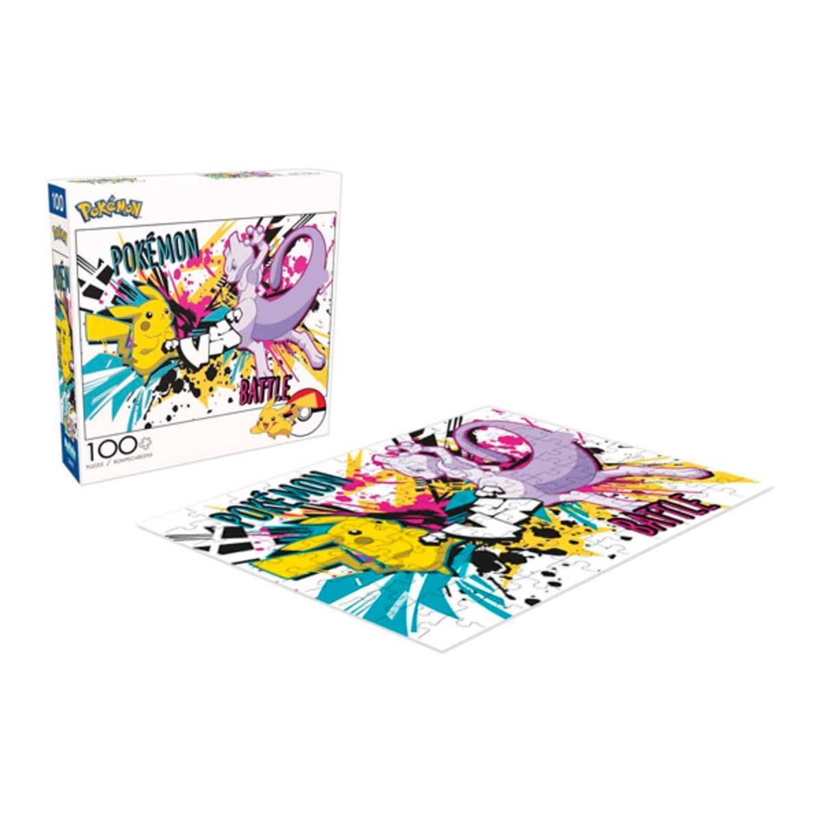 POKEMON - POKEMON ROMPECABEZA 100 PIEZAS PIKACHU VS MEWTWO