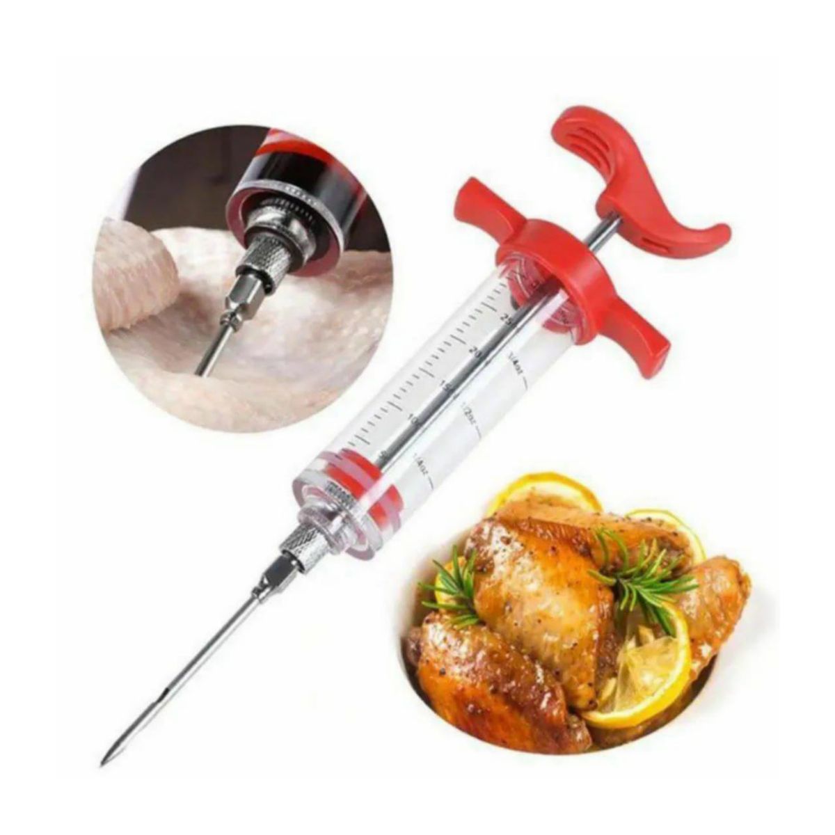 GENERICO - JERINGA PARA INYECTAR MARINADO EN POLLOS CARNES Y POSTRES