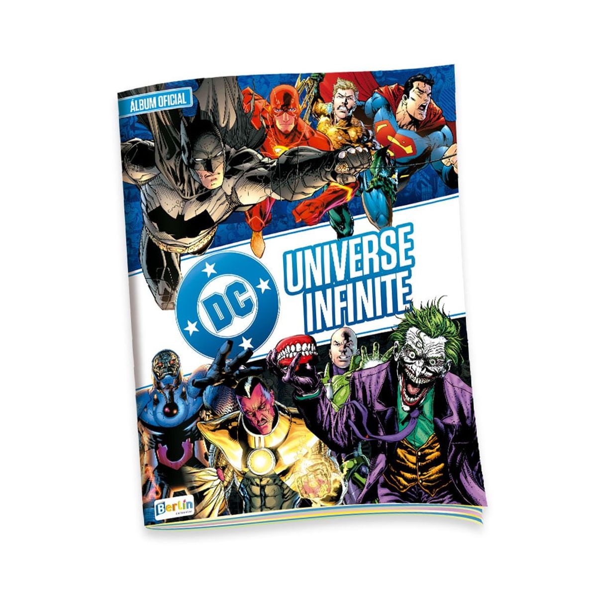 EDITORIAL BERLIN - ALBUM DC UNIVERSE, ALBUM TAPA BLANDA + 2 PAQUETONES  (100 SOBRES)