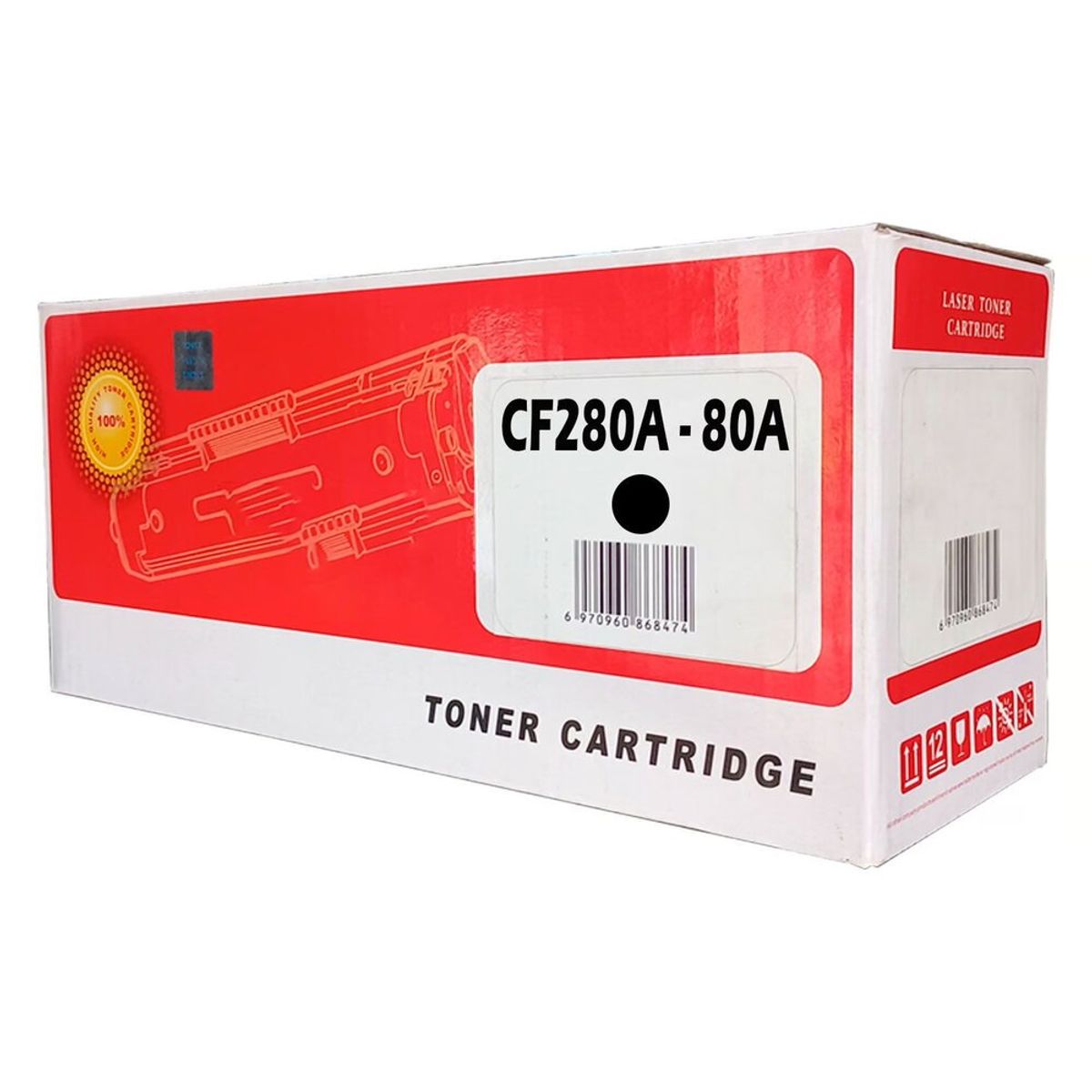 GENERICO - TONER COMPATIBLE HP 80A CF280A NEGRO
