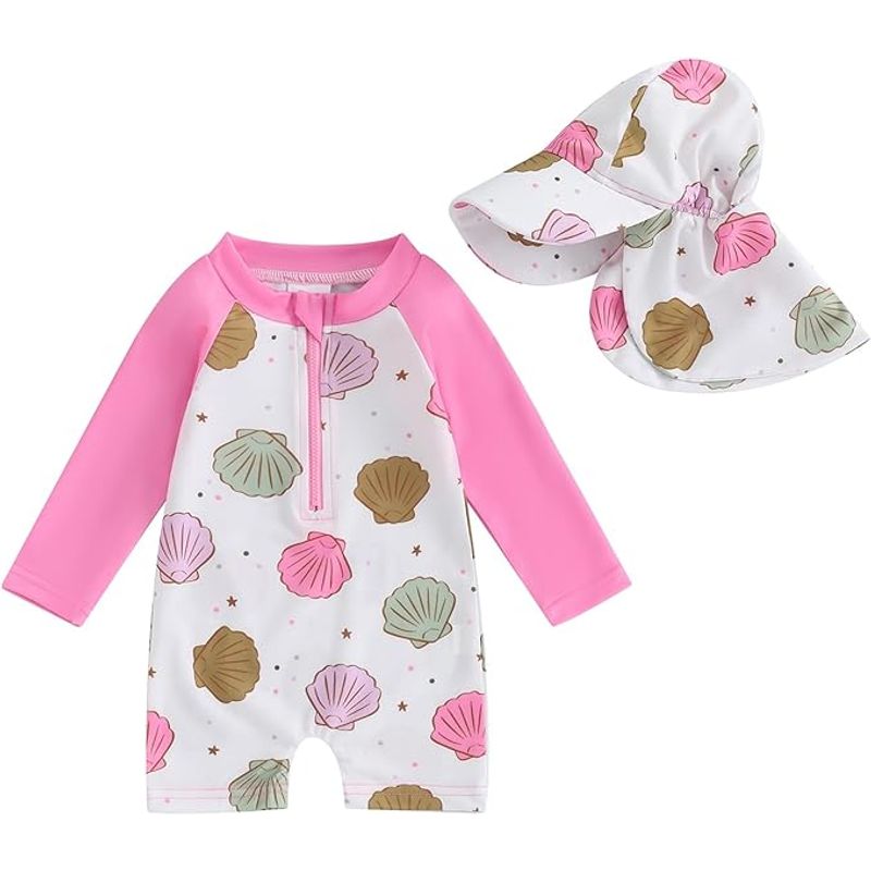 GENERICO - Traje de baño de dos piezas con cremallera Coraza