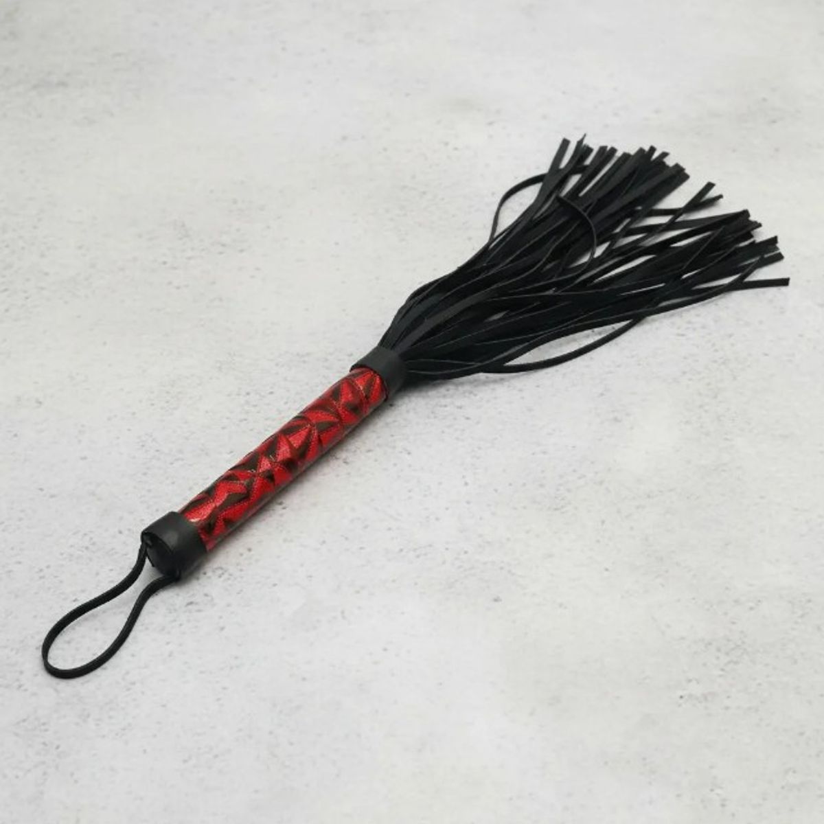 DR PINKY - Látigo Flogger Rojo Azótame Bdsm Bondage Fetiche Juego para Parejas