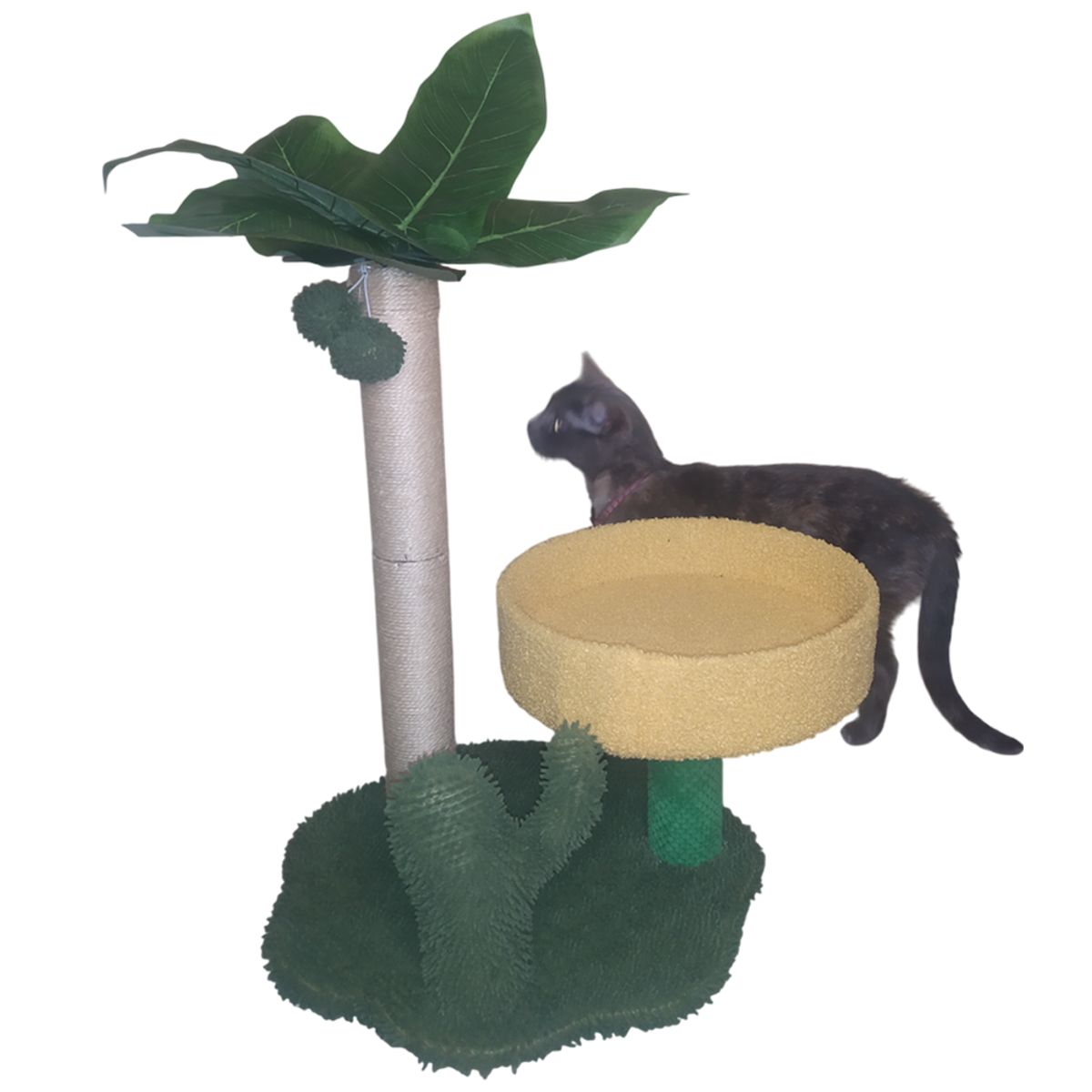 GENERICO - Rascador para gato - Palmera con cama