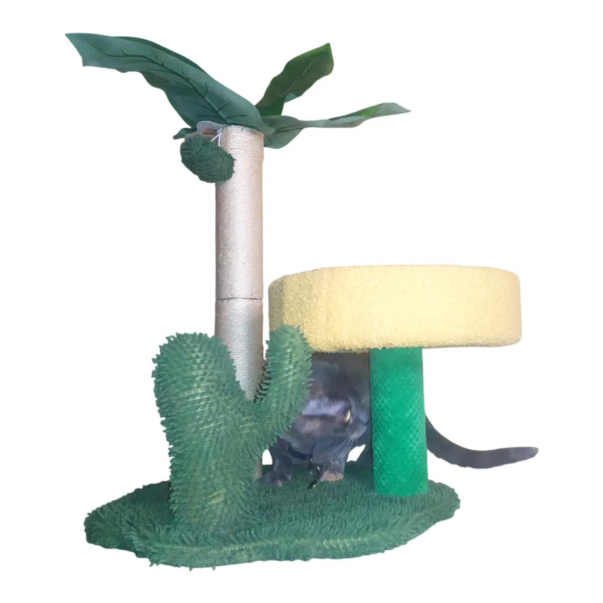 GENERICO - Rascador para gato - Palmera con cama