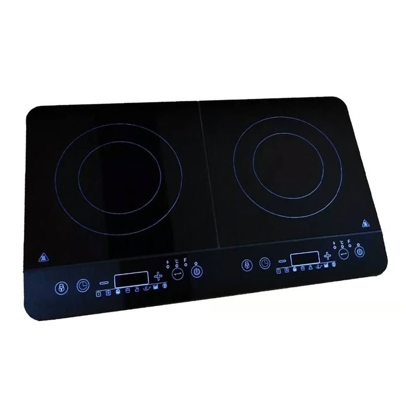 MEGAMOM - COCINA DE INDUCCIÓN MEGAMOM 2 HORNILLAS 8 FUNCIONES MM-150DI