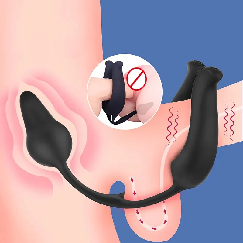 DR PINKY - Anillo Vibrador Nicole CockRing Retardante Para Pene Con Plug Anal