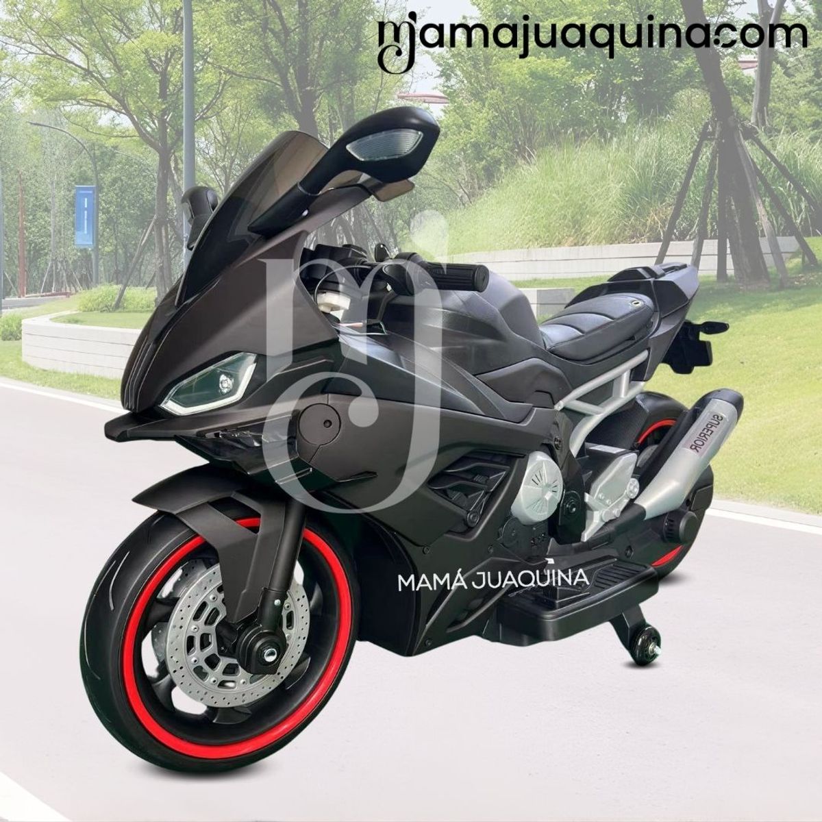 CONFORT - Moto a Batería para Niños «ILLINOIS» Licenced Black