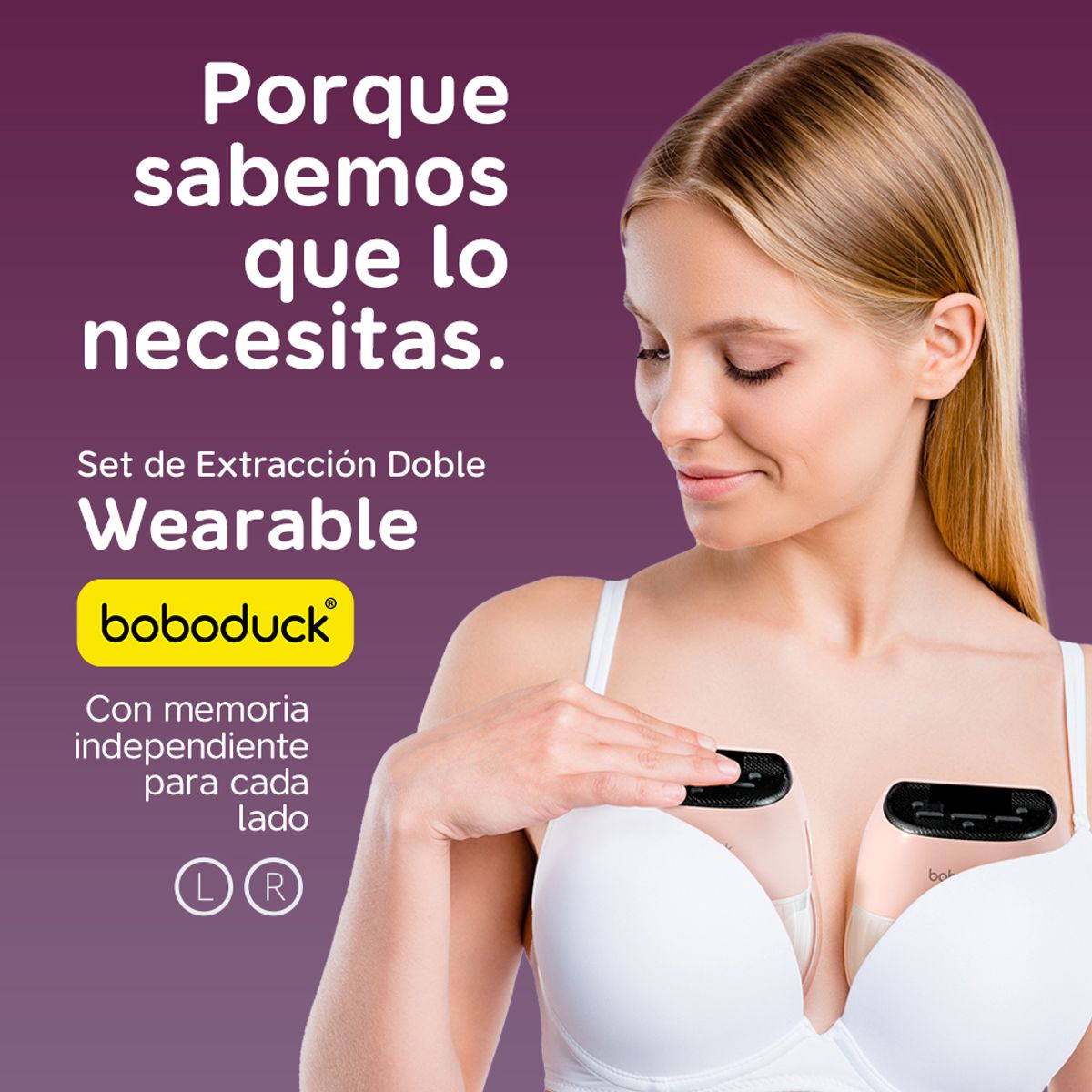 BOBODUCK - Set de Extractores Wearable Manos Libres Boboduck F5071
