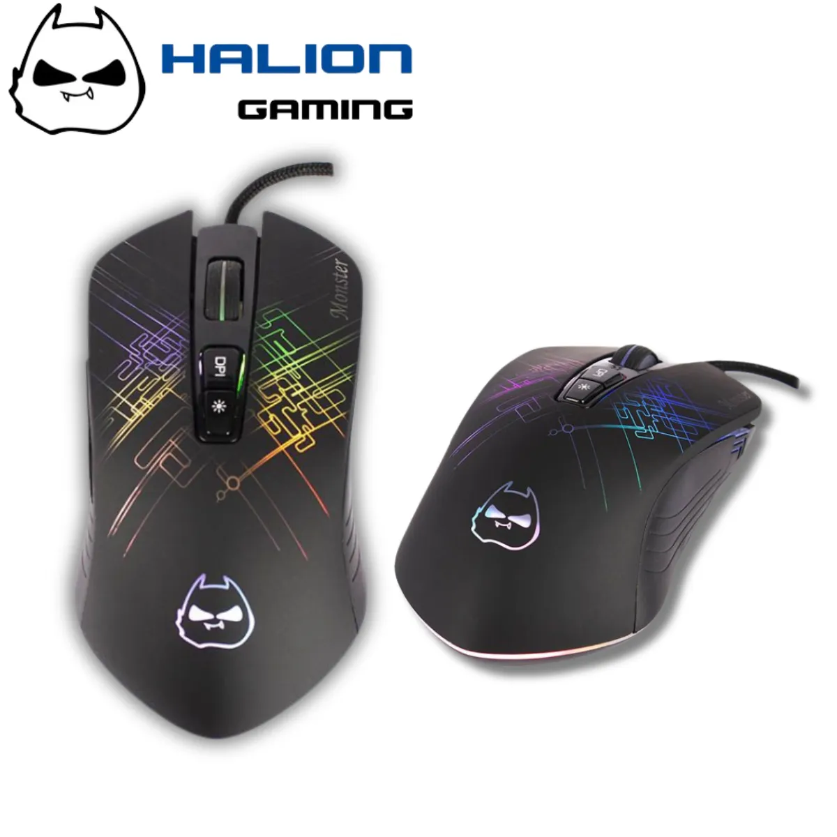 HALION - MOUSE GAMER HALION MONSTER HA-M529 RGB 6B