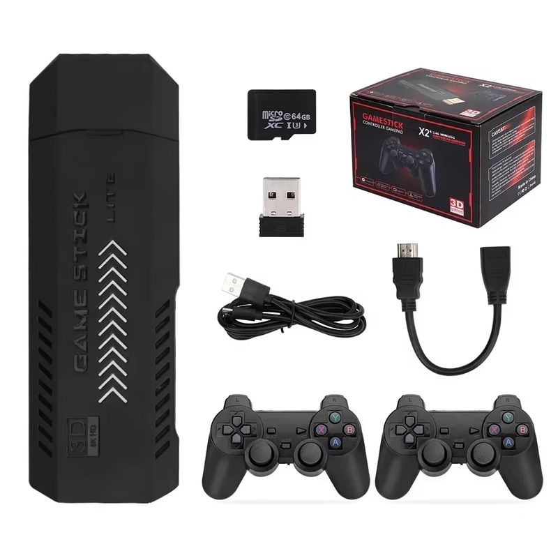 GENERICO - Consola de videojuegos X2 plus, mando inalámbrico Dual, 30000 juegos