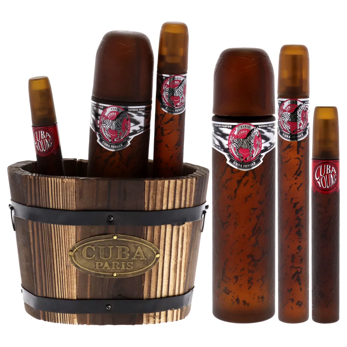 CUBA - Cuba Jungle Zebra Gift Set EDP100ml+EDP30ml+EDP15ml Cuba