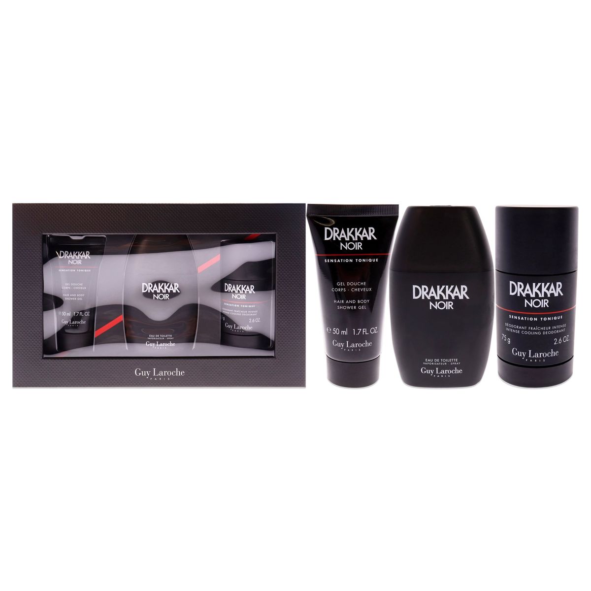 GUY LAROCHE - Drakkar Noir Set EDT100ml+Desodorante75ml+Gel Guy Laroche