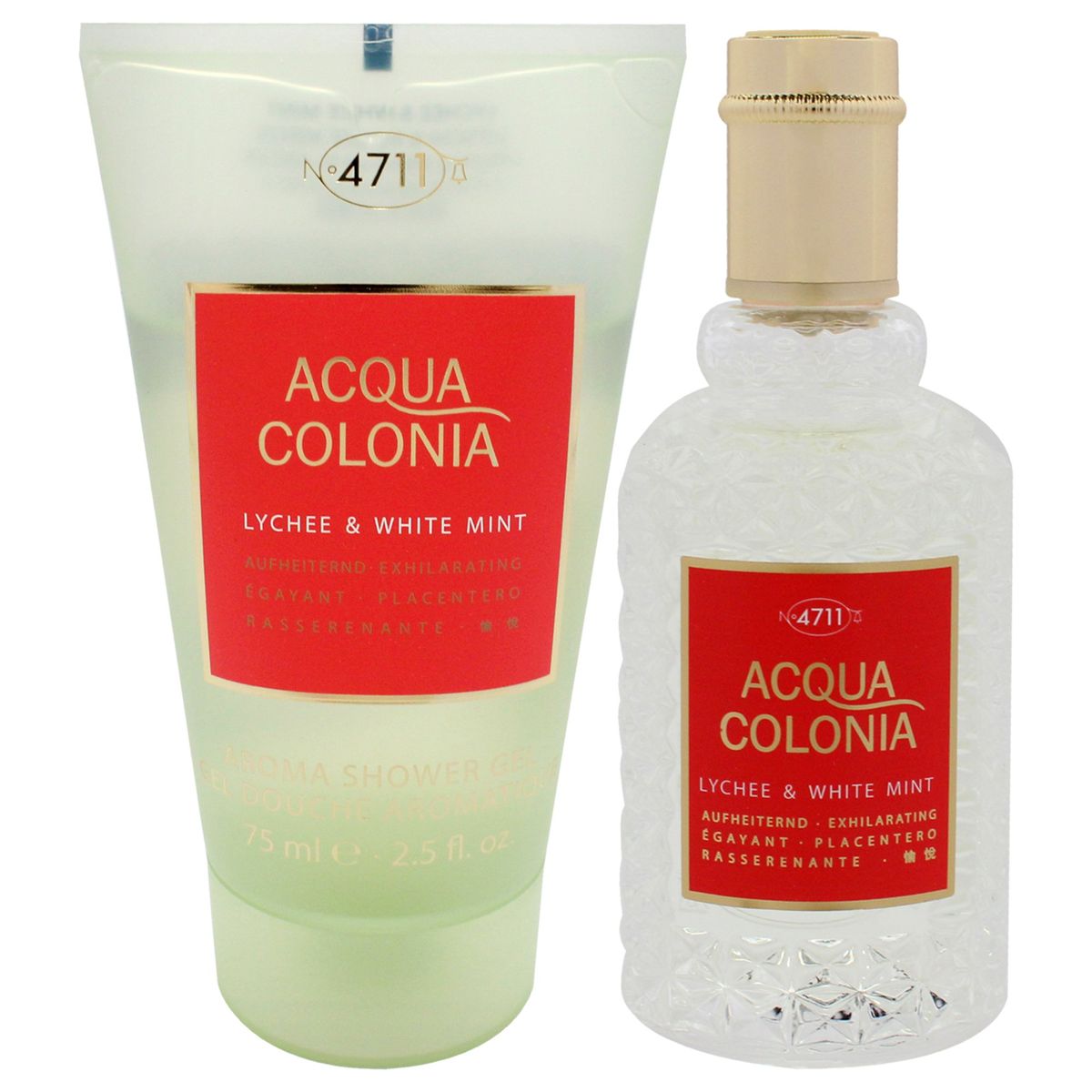 MUELHENS - 4711 Acqua Lychee&White Mint EDC50ml+Gel Set Muelhens