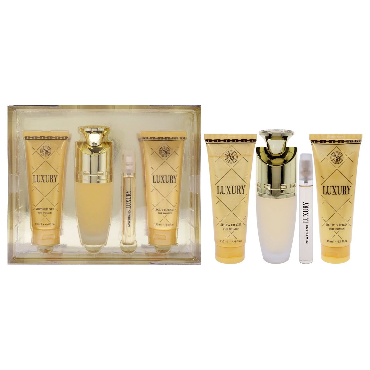 NEW BRAND - Luxury Gift Set EDP100ml+Gel de ducha+MiniEDP15ml New Brand